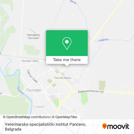 Veterinarsko specijalistički institut Pančevo map