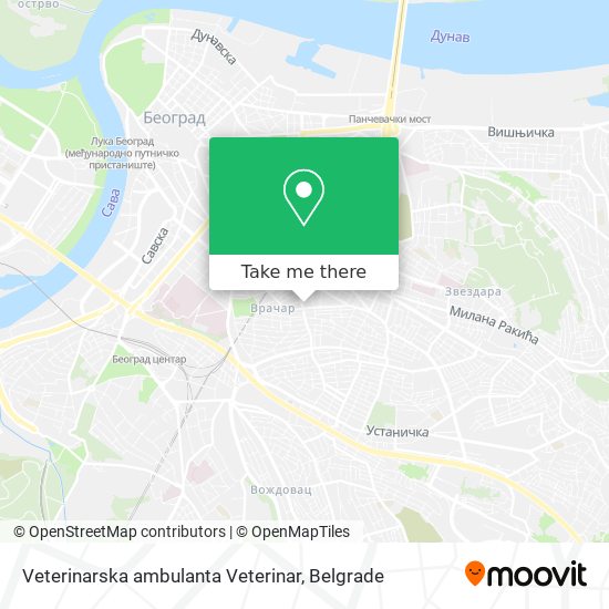 Veterinarska ambulanta  Veterinar map