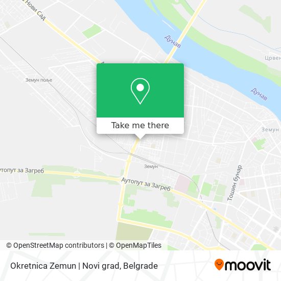 Okretnica Zemun | Novi grad map