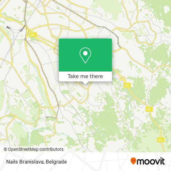 Nails Branislava map