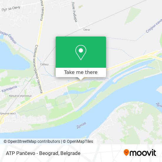 ATP Pančevo - Beograd map