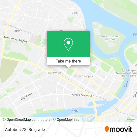 Autobus 73 map