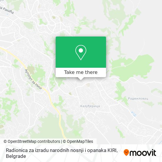 Radionica za izradu narodnih nosnji i opanaka KIRI map