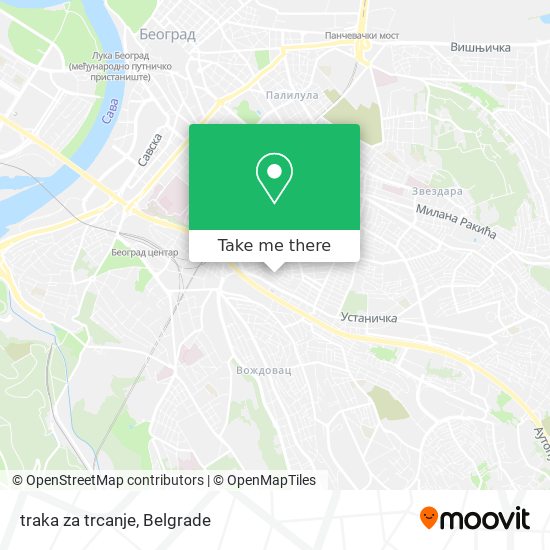 traka za trcanje map