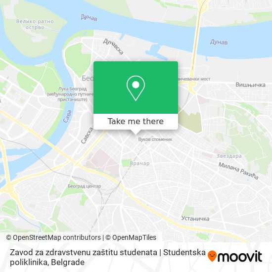 Zavod za zdravstvenu zaštitu studenata | Studentska poliklinika map