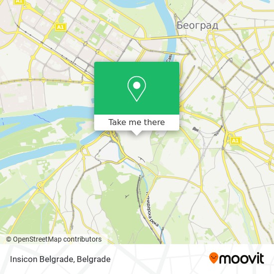 Insicon Belgrade map