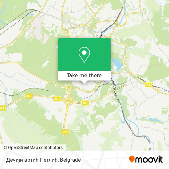 Дечији вртић  Петлић map