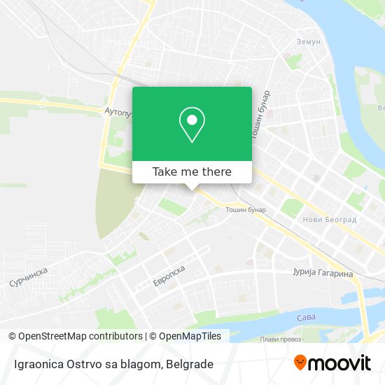 Igraonica Ostrvo sa blagom map