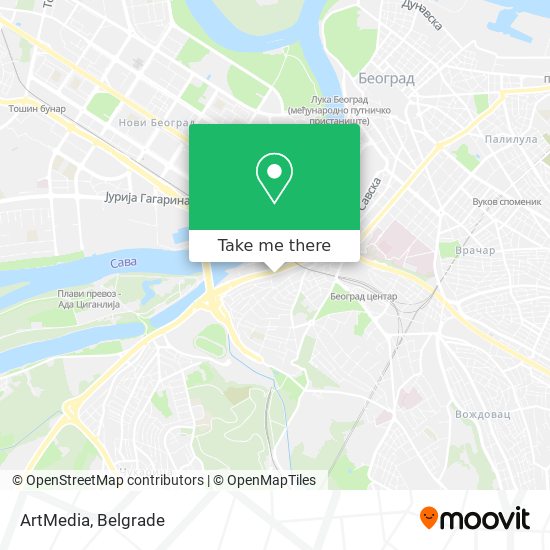 ArtMedia map