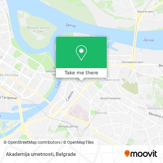 Akademija umetnosti map