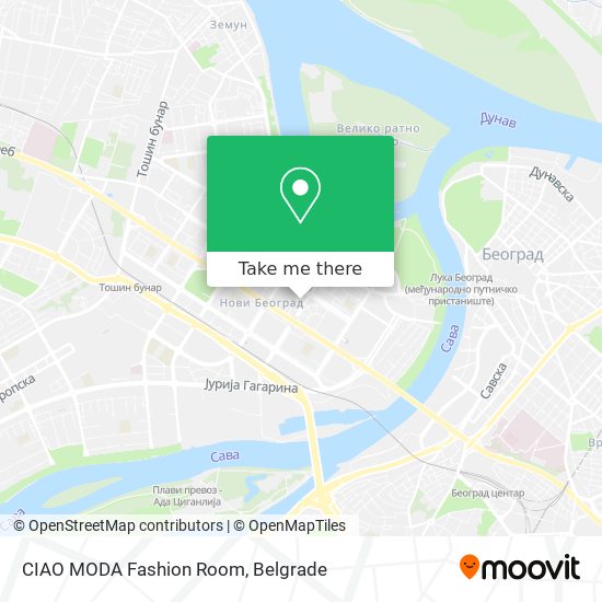 CIAO MODA Fashion Room map