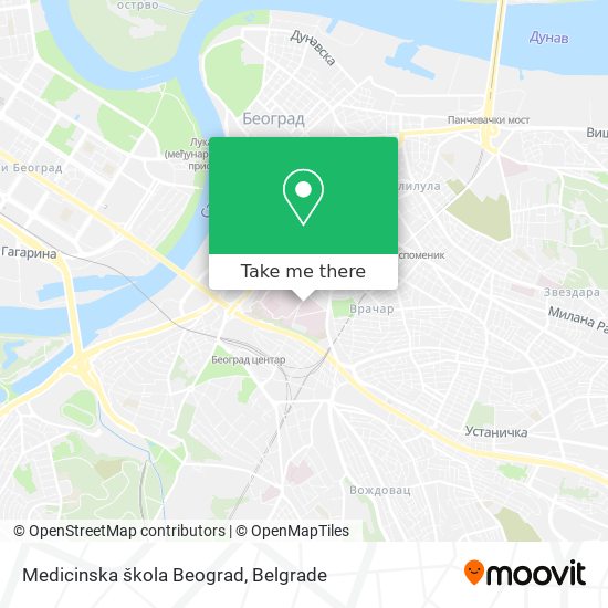 Medicinska škola Beograd map
