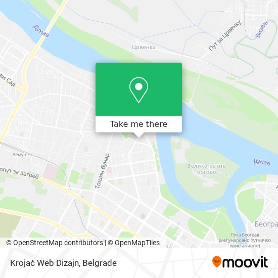 Krojač Web Dizajn map