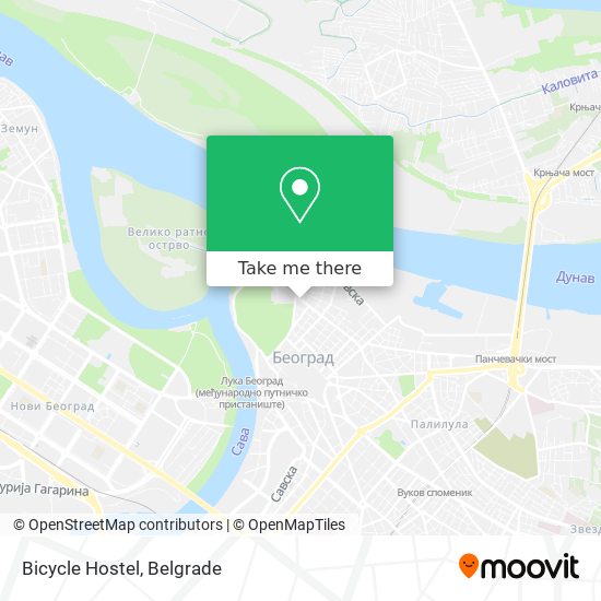 Bicycle Hostel map