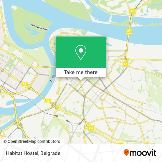 Habitat Hostel map