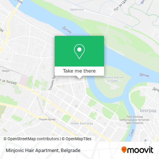 Minjovic Hair Apartment map