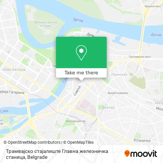 Трамвајско стајалиште  Главна железничка станица map