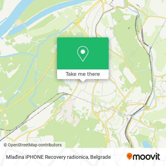 Mlađina iPHONE Recovery radionica map