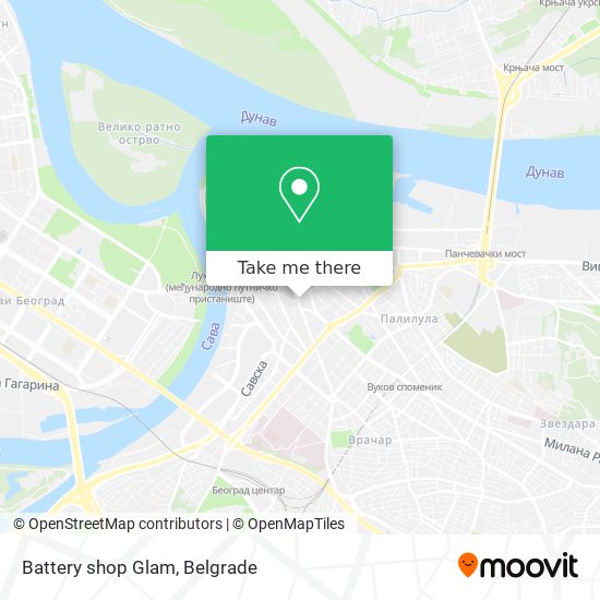 Battery shop Glam map