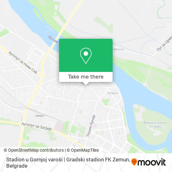 Stadion u Gornjoj varoši | Gradski stadion FK Zemun map