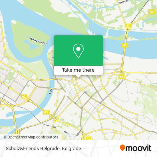 Scholz&Friends Belgrade map
