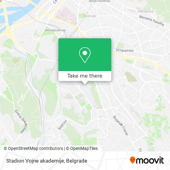 Stadion Vojne akademije map