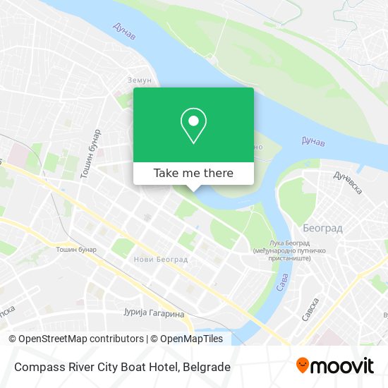 Compass River City Boat Hotel map