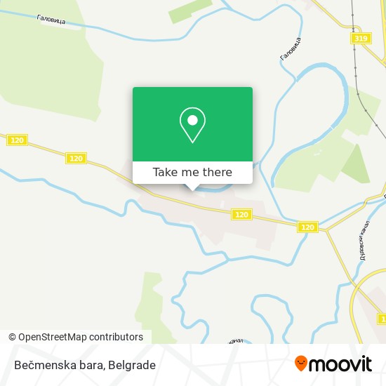 Bečmenska bara map