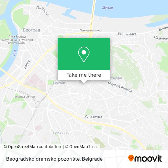 Beogradsko dramsko pozorište map