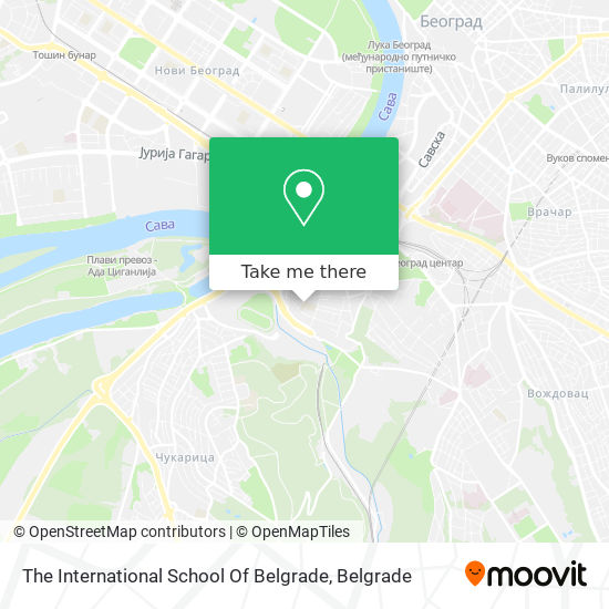 The International School Of Belgrade map