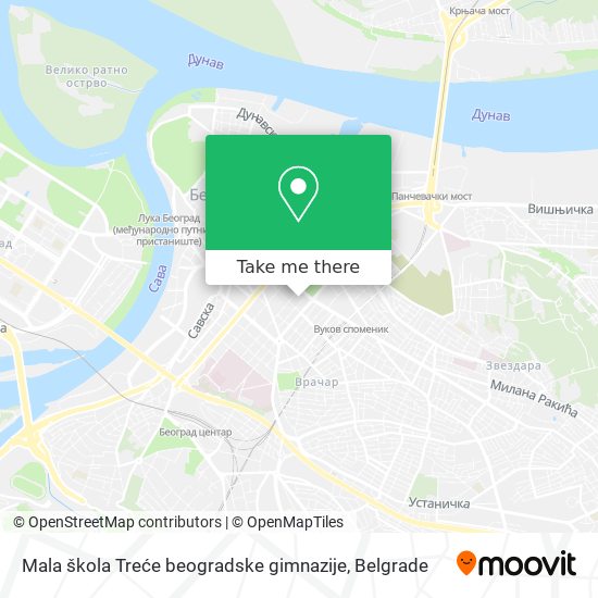 Mala škola Treće beogradske gimnazije map