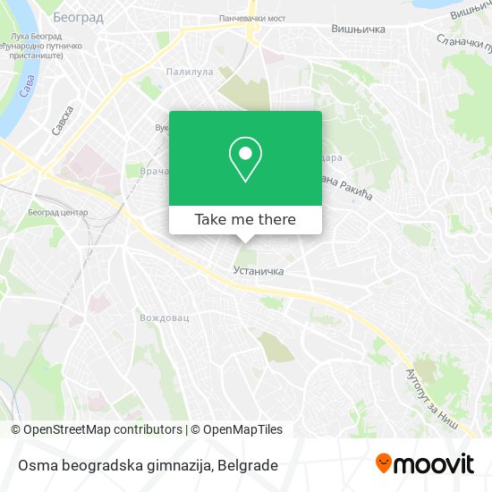 Osma beogradska gimnazija map
