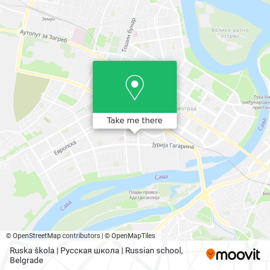 Ruska škola | Русская школа | Russian school map