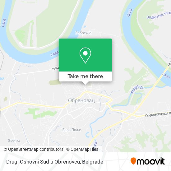 Drugi Osnovni Sud u Obrenovcu map