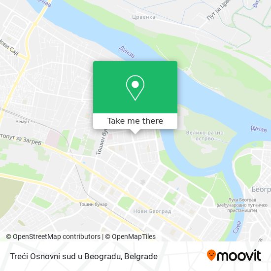 Treći Osnovni sud u Beogradu map