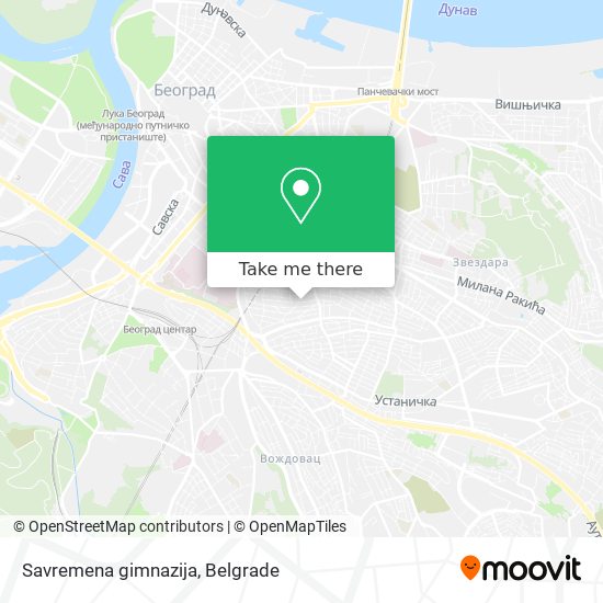 Savremena gimnazija map