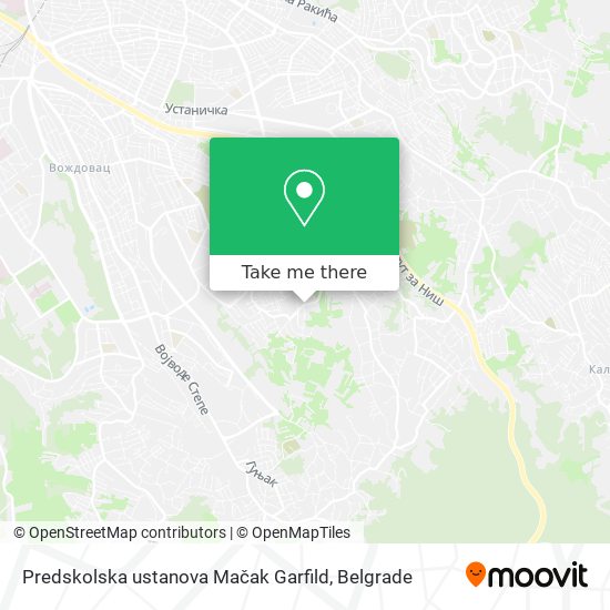 Predskolska ustanova   Mačak Garfild map