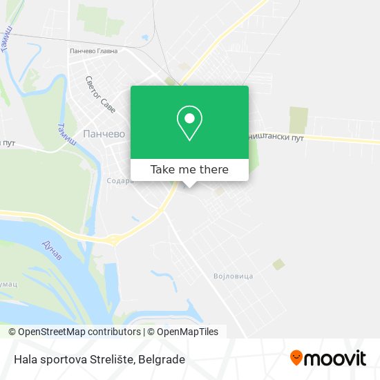 Hala sportova Strelište map