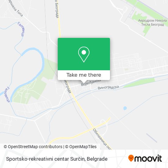 Sportsko-rekreativni centar Surčin map