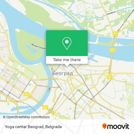 Yoga centar Beograd map