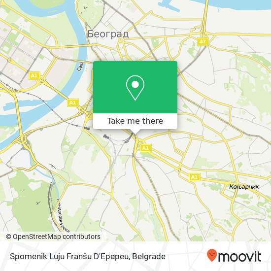 Spomenik Luju Franšu D'Epepeu map