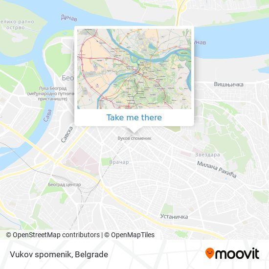 Vukov spomenik map