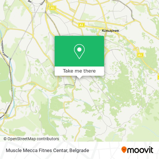 Muscle Mecca Fitnes Centar map