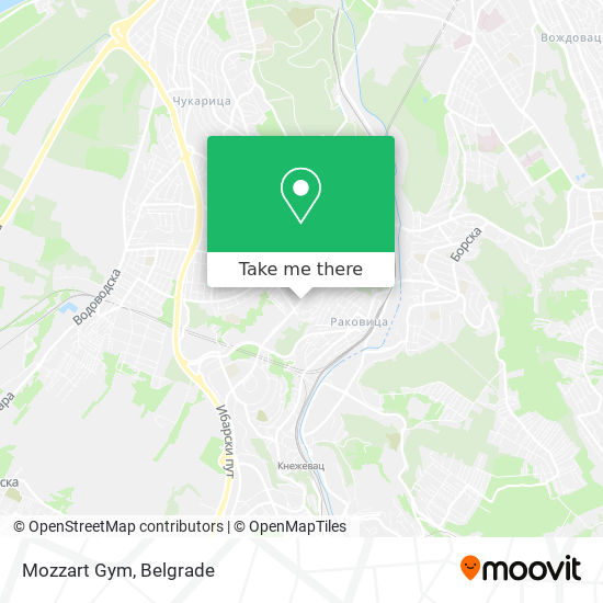 Mozzart Gym map