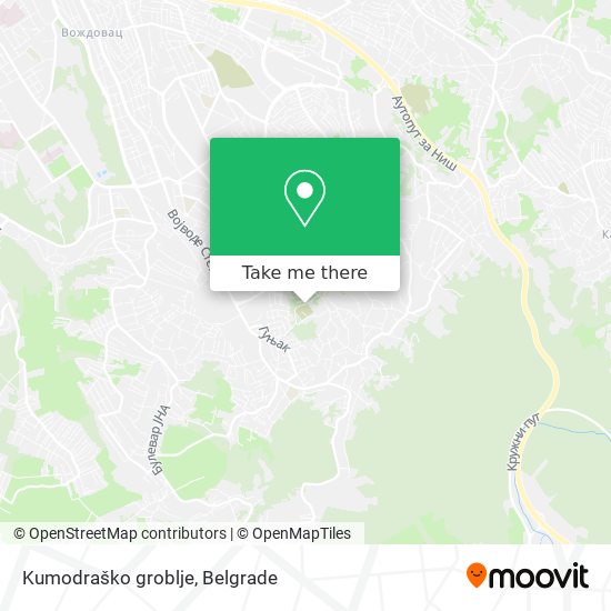 Kumodraško groblje map