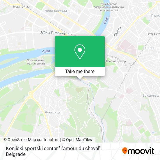 Konjički sportski centar ''L'amour du cheval'' map