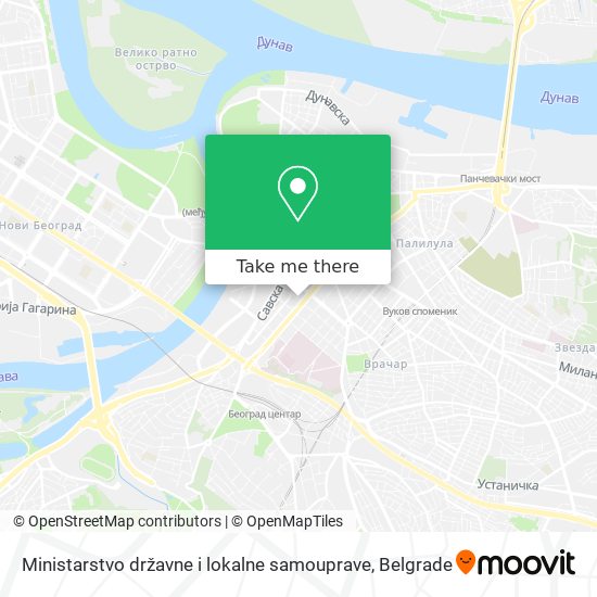 Ministarstvo državne i lokalne samouprave map