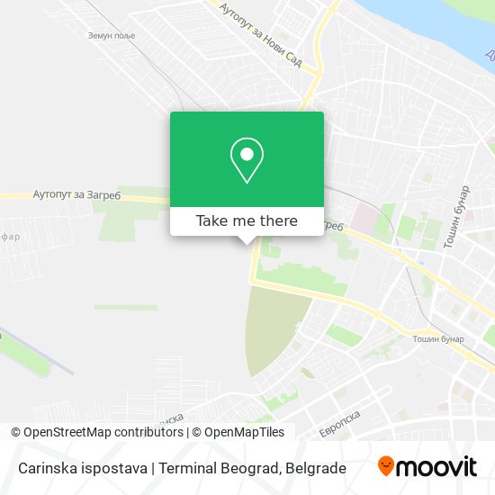 Carinska ispostava | Terminal Beograd map