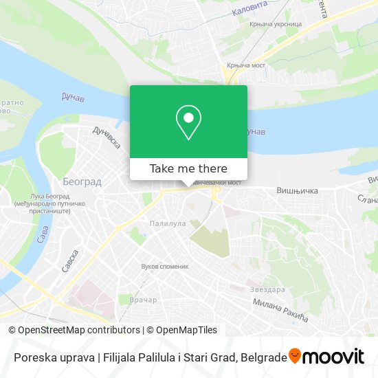 Poreska uprava | Filijala Palilula i Stari Grad map