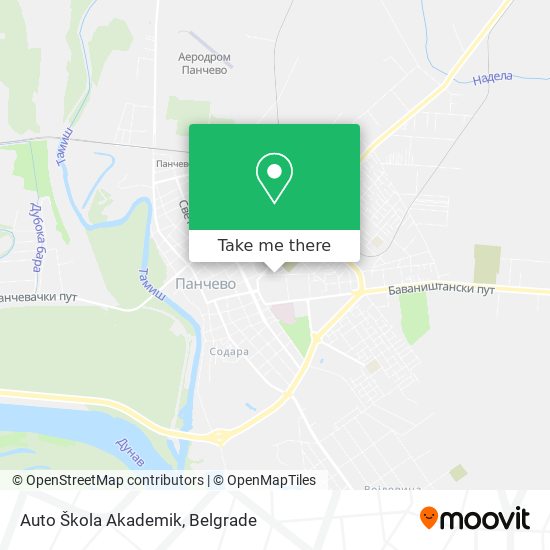 Auto Škola Akademik map